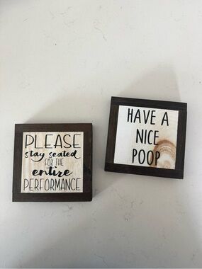 Bathroom Signs - Small